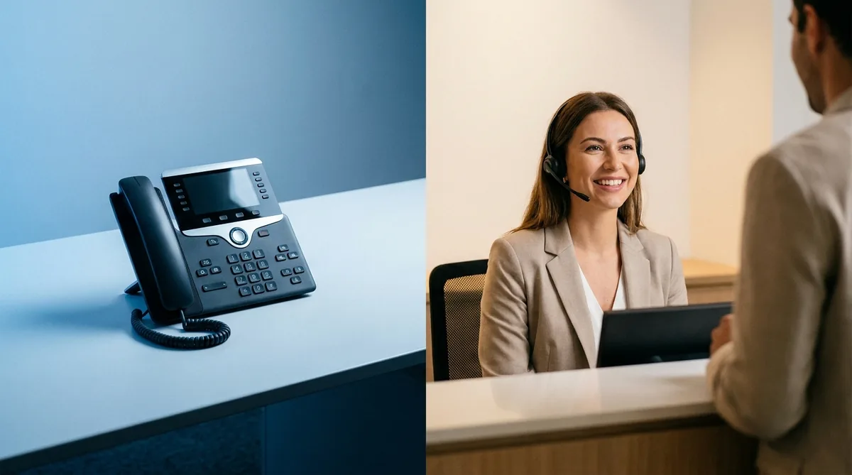 Comparación entre centralita virtual y atención telefónica con persona real